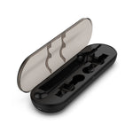 Broshin Estuche Cargador para Cepillos Eléctricos Color Negro Solución Todo-en-Uno para Cargar y Almacenar Cepillos de Dientes Eléctricos