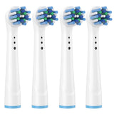 Broshin Recambios Cabezales Cepillos Dientes Eléctricos Cuidado Dental Dientes Higiene Bucal Compatibles Oral B Cross Action