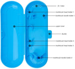 Broshin Estuche de Plástico para Cepillo de Dientes Higene Bucal Higiene Dental Cuidado Bucal